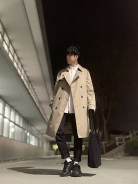 「JOINT WORKS（ジョイントワークス）のアイテム（バッグ）」を使った、しゅんさん（メンズ・170cm）の春コーディネート