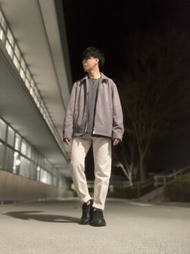 「417 EDIFICE（フォーワンセブンエディフィス）のアイテム（ブルゾン）」を使った、しゅんさん（メンズ・170cm）の春コーディネート