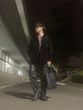 「WYM LIDNM（ウィム バイ リドム）のMILANO RIB HEAVY WEIGHT PO KNIT（ニット/セーター）」を使った、しゅんさん（メンズ・170cm）の秋コーディネート