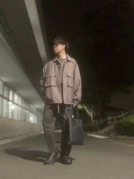 「WYM LIDNM（ウィム バイ リドム）のMILANO RIB HEAVY WEIGHT PO KNIT（ニット/セーター）」を使った、しゅんさん（メンズ・170cm）の秋コーディネート