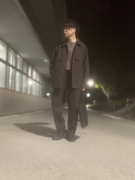 「WYM LIDNM（ウィム バイ リドム）のMILANO RIB HEAVY WEIGHT PO KNIT（ニット/セーター）」を使った、しゅんさん（メンズ・170cm）の秋コーディネート