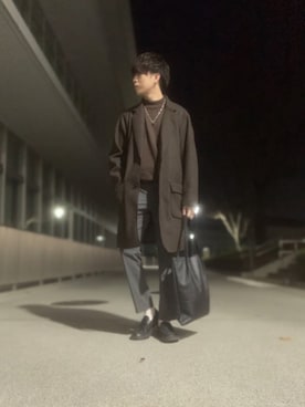「LAKOLE（ラコレ）のアイテム（トートバッグ）」を使った、しゅんさん（メンズ・170cm）の冬コーディネート