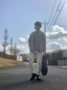 「LAKOLE（ラコレ）のアイテム（トートバッグ）」を使った、しゅんさん（メンズ・170cm）の春コーディネート