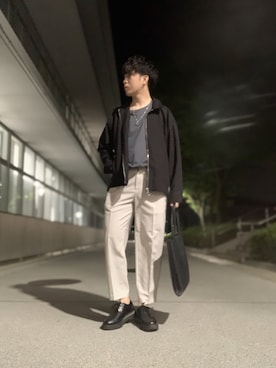 「NYLAUS（ナイラス）のアイテム（ジャケット/アウター）」を使った、しゅんさん（メンズ・170cm）の春コーディネート