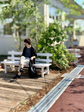 「LAKOLE（ラコレ）のアイテム（トートバッグ）」を使った、しゅんさん（メンズ・170cm）の夏コーディネート