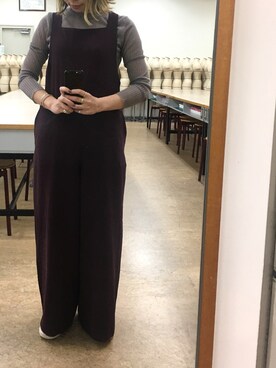 「RBS」｜「アイテム（サロペット/オーバーオール）」を使った、inekoさん（レディース・156cm）の秋コーディネート
