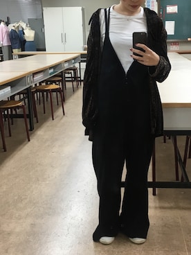 「Littlesuzie」｜「アイテム（オールインワン・サロペット）」を使った、inekoさん（レディース・156cm）の秋コーディネート