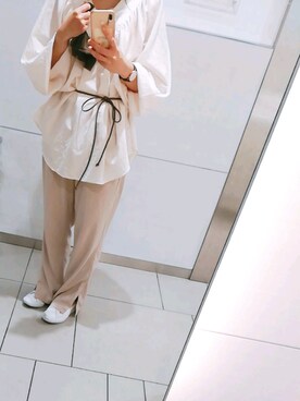「いいね&フォロー よろしくお願いします☺︎」｜「アイテム（腕時計）」を使った、あーるさん（レディース・153cm）の秋コーディネート