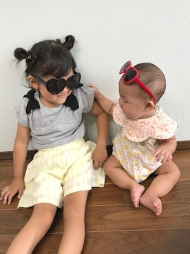 「baby ampersand（ベビーアンパサンド）のアイテム」を使った、yさん（キッズ・100cm）の夏コーディネート