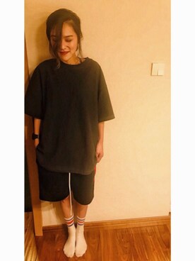 「Daniel Patrick（ダニエルパトリック）のアイテム（パンツ）」を使った、Double.Wさん（レディース・165cm）の夏コーディネート