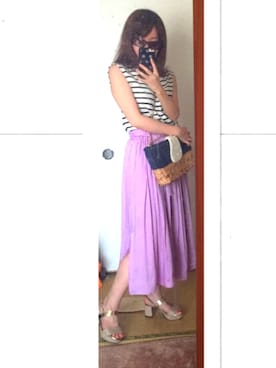 「TOCCA（トッカ）のアイテム（バッグ）」を使った、miiiiinaaaamiiiiiさん（レディース・151cm）の夏コーディネート