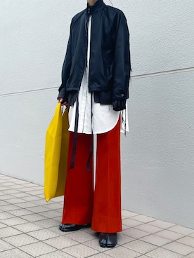 「マルジェラ」｜「アイテム（ブルゾン）」を使った、ryunosukeさん（メンズ・170cm）の春コーディネート