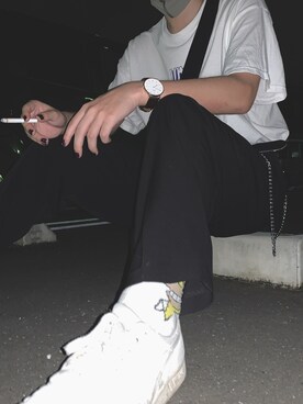 「アイテム（腕時計、ブラウン系）」を使った、clothes botさん（メンズ・175cm）の秋コーディネート