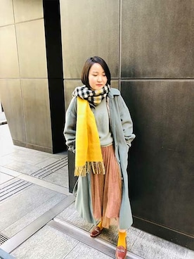 「MOONBAT（ムーンバット）のアイテム」を使った、MOONBAT_officialさん（レディース・149cm）の冬コーディネート