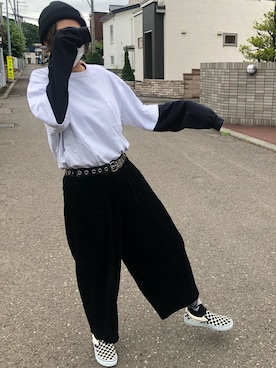 「ビックＴシャツ」｜もんさん（レディース・170cm）の夏コーディネート