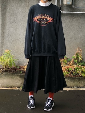 「アイテム（スウェット）」を使った、もんさん（レディース・170cm）の秋コーディネート