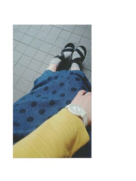 「POU DOU DOU（プードゥドゥ）のアイテム（パンツ）」を使った、kiiroitoriさん（キッズ・90cm）の春コーディネート