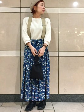 「ヌバック」｜kiiroitoriさん（レディース・156cm）の春コーディネート