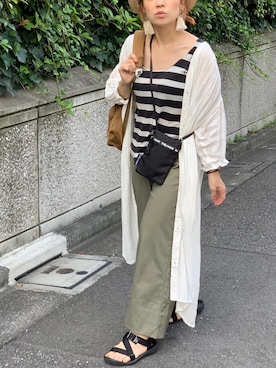 「ボーター」｜kiiroitoriさん（レディース・156cm）の夏コーディネート