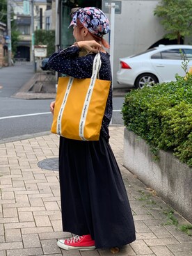 「CONVERSE（コンバース）のCONVERSE ALL STAR　ハイカットスニーカー（スニーカー）」を使った、kiiroitoriさん（レディース・156cm）の秋コーディネート