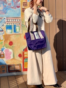 「シアタープロダクツ(THEATRE PRODUCTS)」｜「アイテム（オールインワン・サロペット）」を使った、kiiroitoriさん（レディース・156cm）の冬コーディネート