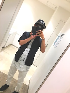 「Right-on（ライトオン）のアイテム（キャップ）」を使った、かんだくんさん（メンズ・168cm）の秋コーディネート
