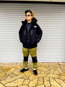 「バルトロ」｜「アイテム（帽子）」を使った、hhhyyytttさん（メンズ・175cm）の冬コーディネート