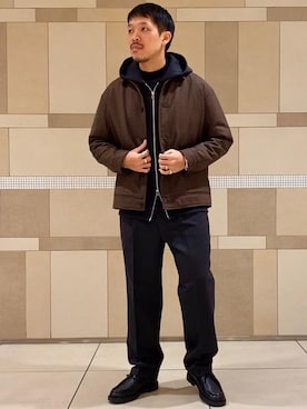 「一押しのアウタースタイル」｜「アイテム（その他シューズ）」を使った、minetokuさん（メンズ・173cm）の秋コーディネート