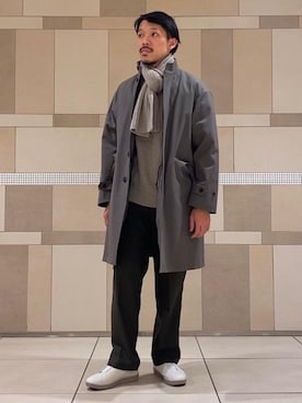 「green label relaxing（グリーンレーベルリラクシング）のアイテム（その他アウター）」を使った、minetokuさん（メンズ・173cm）の冬コーディネート