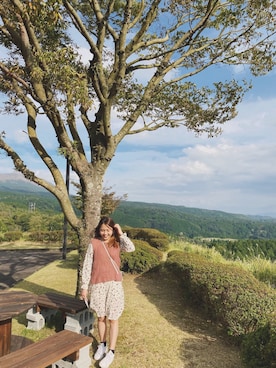 「travel」｜「アイテム（スカート）」を使った、twinssss さん（レディース・164cm）の春コーディネート