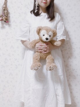 「大人ガーリー」｜「アイテム（おもちゃ）」を使った、むぎ。さん（レディース・160cm）の春コーディネート