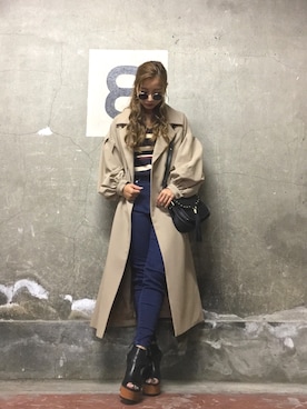 「アイテム（ブーティ）」を使った、HARUKAさん（レディース・156cm）の夏コーディネート