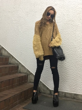 HARUKAさん（レディース・156cm）の秋コーディネート