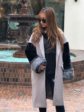 HARUKAさん（レディース・156cm）の冬コーディネート