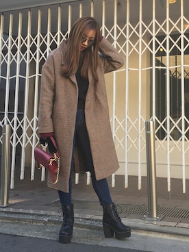 HARUKAさん（レディース・156cm）の冬コーディネート