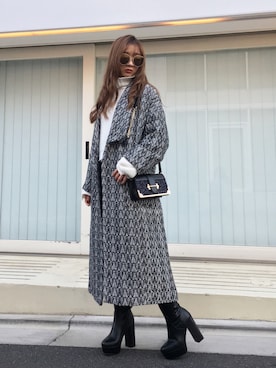 HARUKAさん（レディース・156cm）の冬コーディネート