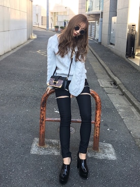 HARUKAさん（レディース・156cm）の冬コーディネート