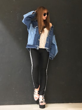 HARUKAさん（レディース・156cm）の冬コーディネート