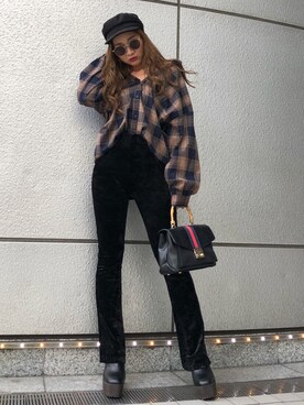 「ENVYM（アンビー）のアイテム（帽子）」を使った、HARUKAさん（レディース・156cm）の夏コーディネート