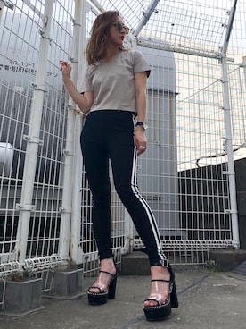 「ENVYM（アンビー）のアイテム」を使った、HARUKAさん（レディース・156cm）の春コーディネート