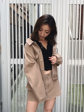 HARUKAさん（レディース・157cm）の夏コーディネート