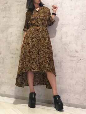 「ENVYM（アンビー）のアイテム（ワンピース/ドレス）」を使った、HARUKAさん（レディース・157cm）の夏コーディネート