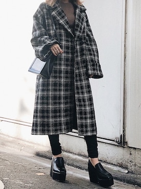 「ENVYM（アンビー）のアイテム（バッグ）」を使った、HARUKAさん（レディース・157cm）の秋コーディネート