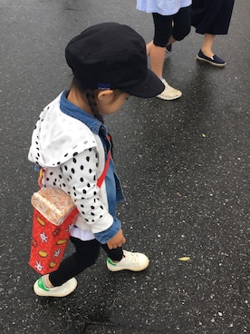 「雨の日」｜「アイテム（その他）」を使った、yurara⑅︎◡̈︎*さん（キッズ・90cm）の夏コーディネート