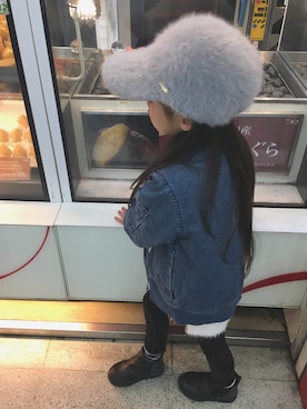 「キヤップ」｜「アイテム（その他）」を使った、yurara⑅︎◡̈︎*さん（キッズ・100cm）の秋コーディネート