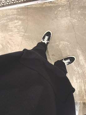 「VANS（バンズ）のアイテム（スニーカー、ブラック系）」を使った、Naokiさん（メンズ・168cm）の秋コーディネート