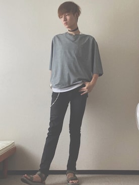 「イッカ」｜ろう 増田さん（メンズ・180cm）の夏コーディネート