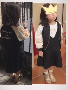 「Birthday（バースデイ）のアイテム（つなぎ/オールインワン）」を使った、つこつこさん（レディース・151cm）の春コーディネート