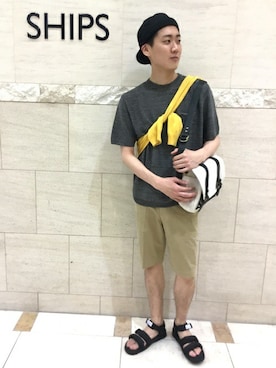 「SHIPS」｜桑畑さん（メンズ・175cm）の春コーディネート