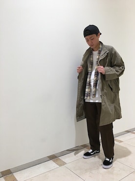 「シップス」｜桑畑さん（メンズ・175cm）の冬コーディネート